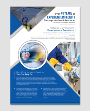 Flyer Design by ilovedesign1 for Metro Maintenance Service | Design: #20534122