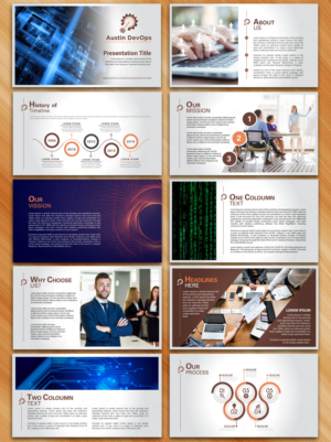 PowerPoint Template - Multiple Slide Backgrounds | Diseño de PowerPoint por Sarmishtha Chattopadhyay_loginchange