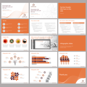 PowerPoint Template - Multiple Slide Backgrounds | Diseño de PowerPoint por dhuruvam