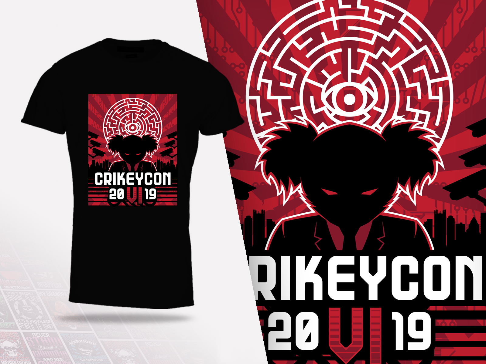 T-Shirt-Design von GraphicRogue für CRIKEYCON LIMITED | Design #20514294