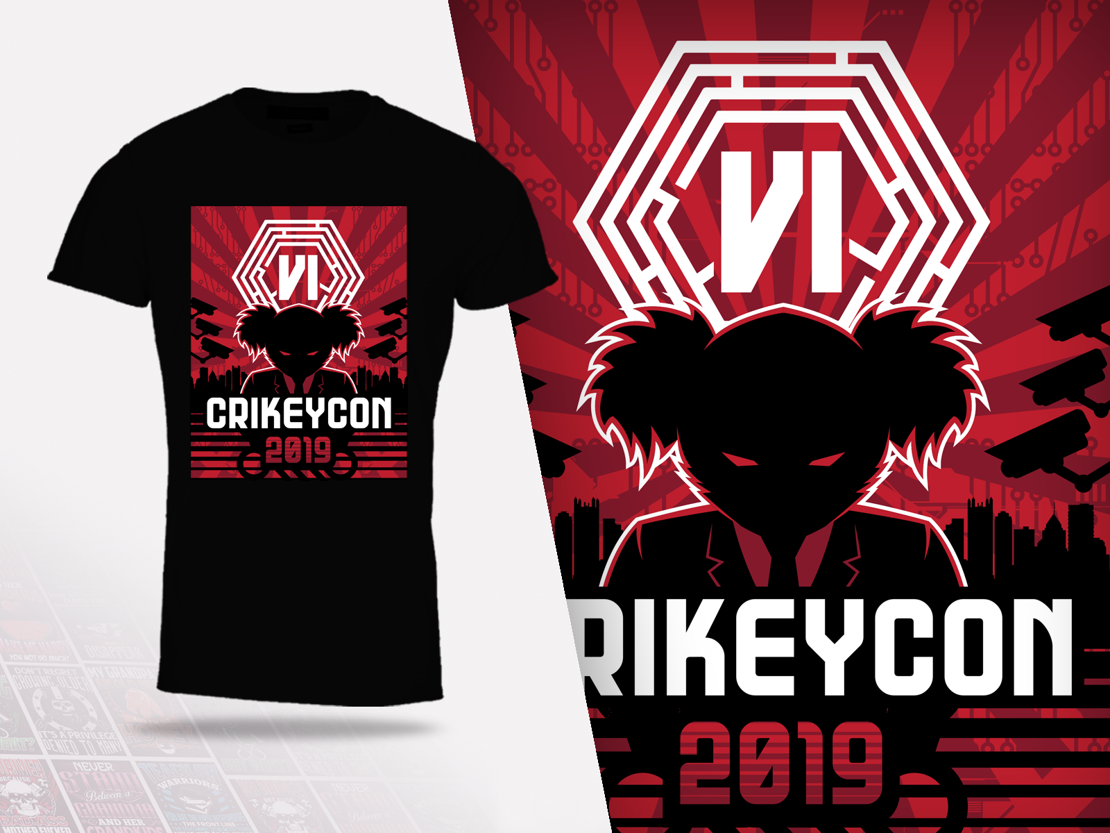 T-shirt Design by GraphicRogue for CRIKEYCON LIMITED | Design #20519230