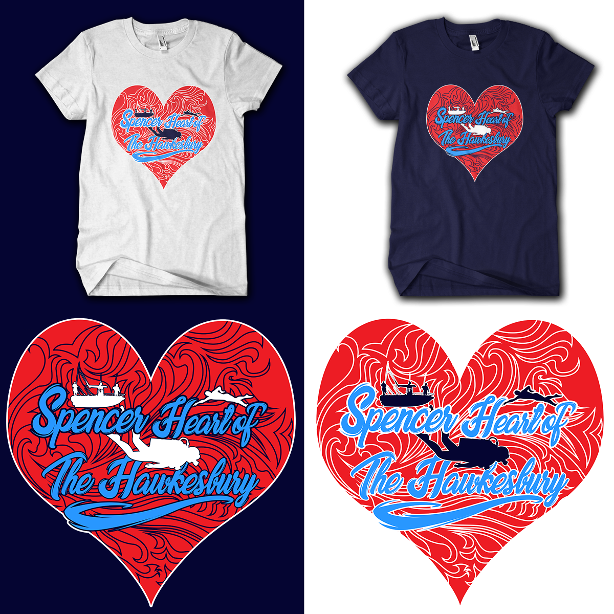 T-shirt Design by WAGUM Studio for Hawkesbury River Charter | Design #20504963