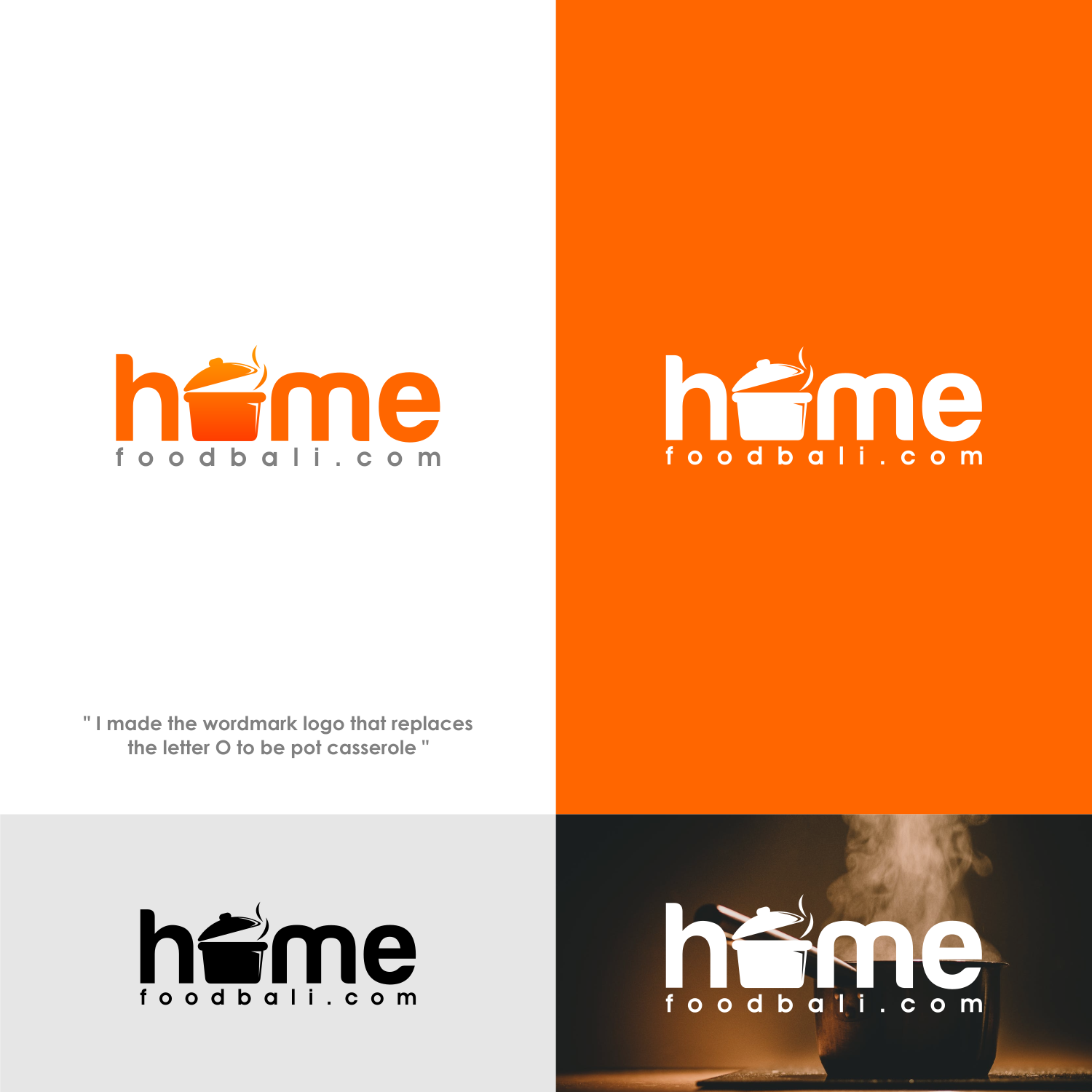 Logo Design by zatsukiki for homefoodbali.com | Design #20508770