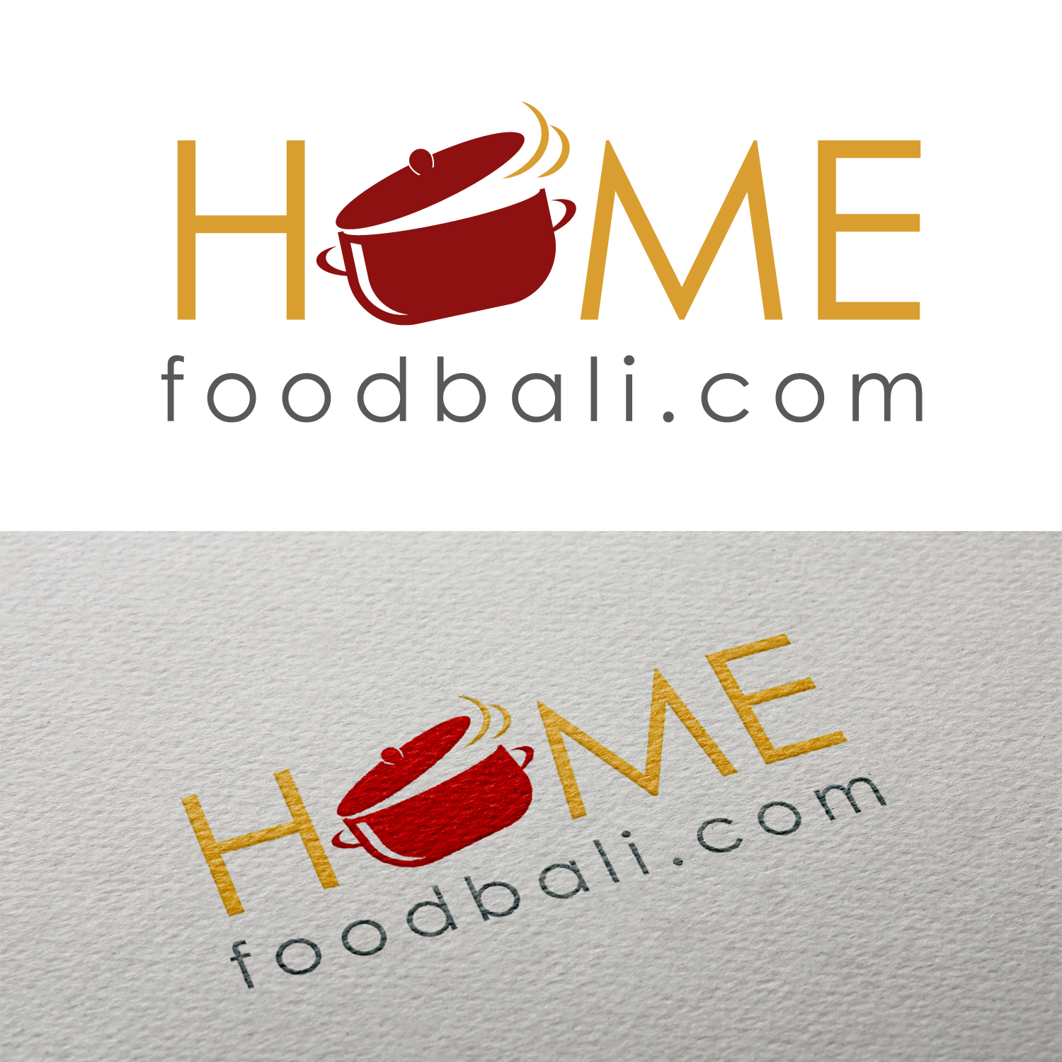 Logo Design by Buxton Design for homefoodbali.com | Design #20548436