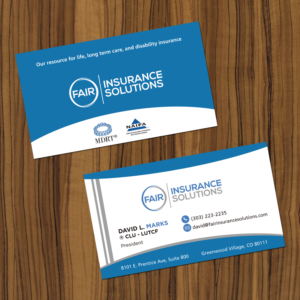 Business Card design for insurance broker in Denver, CO, USA | Business Card Design by Wally_F