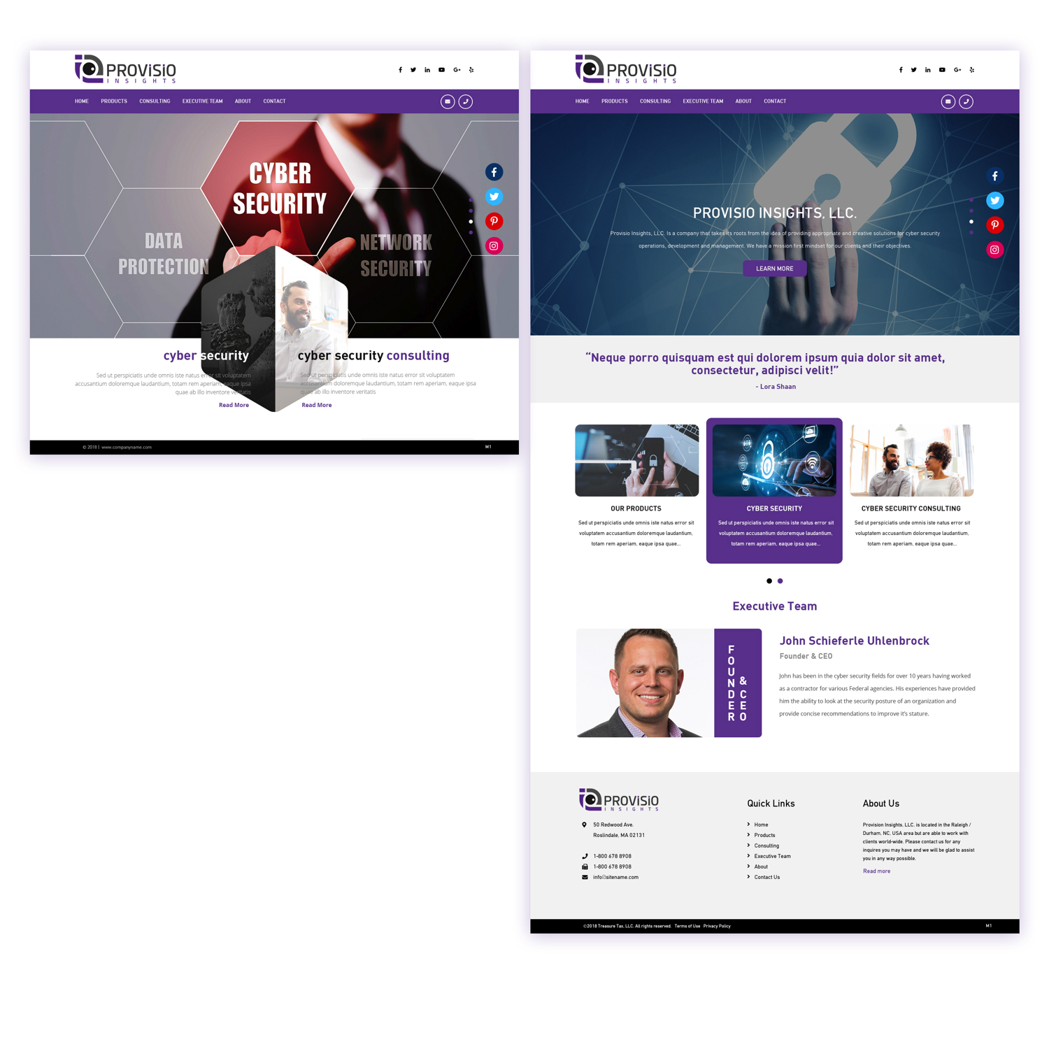 Web Design par pb pour Provisio Insights, LLC. | Design #20505262