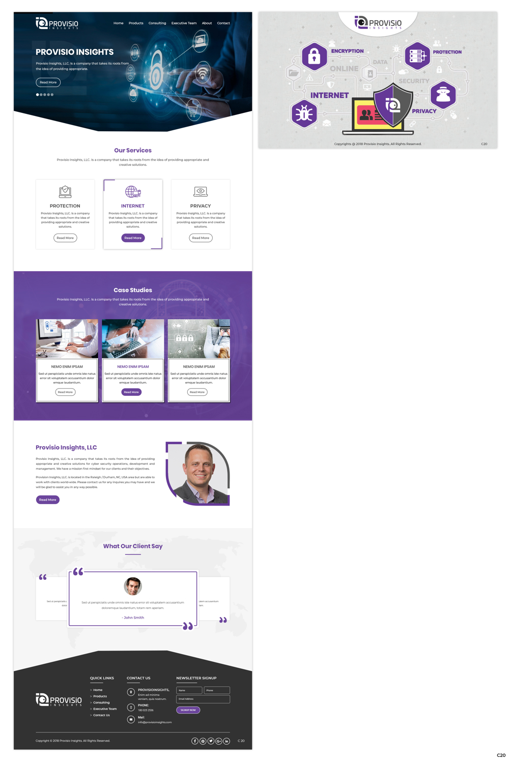 Web Design by pb for Provisio Insights, LLC. | Design #20505263