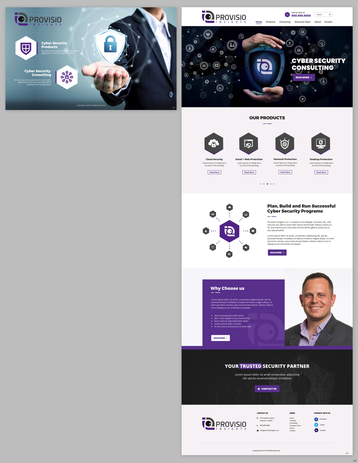 Web Design by pb for Provisio Insights, LLC. | Design #20513783