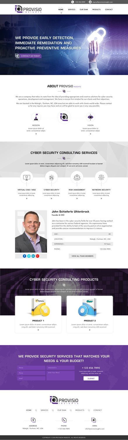 Web Design by Sbss for Provisio Insights, LLC. | Design #20528660
