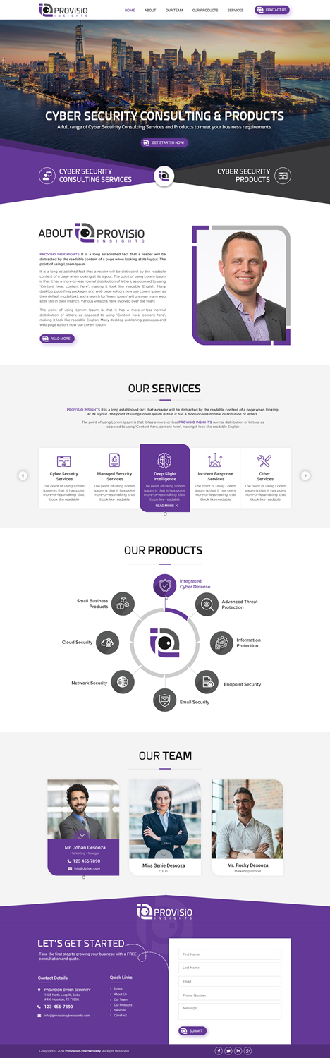 Web Design by Sbss for Provisio Insights, LLC. | Design #20528698