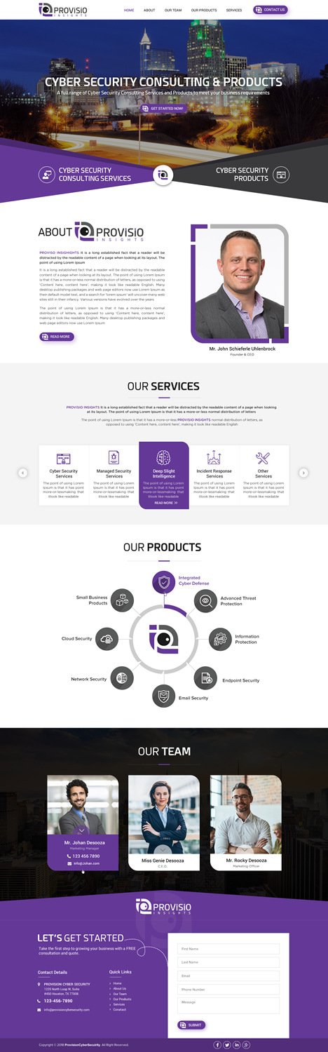 Diseño Web por Sbss para Provisio Insights, LLC. | Diseño: #20529723