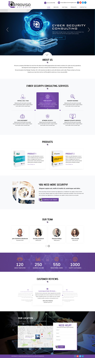 Web-Design von Sbss für Provisio Insights, LLC. | Design #20531401