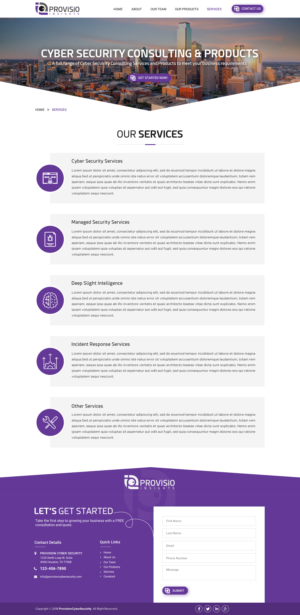 Diseño Web por Sbss para Provisio Insights, LLC. | Diseño: #20631904