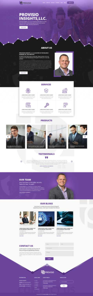 Web-Design von Black Stallions Impressive Solutions für Provisio Insights, LLC. | Design #20516926