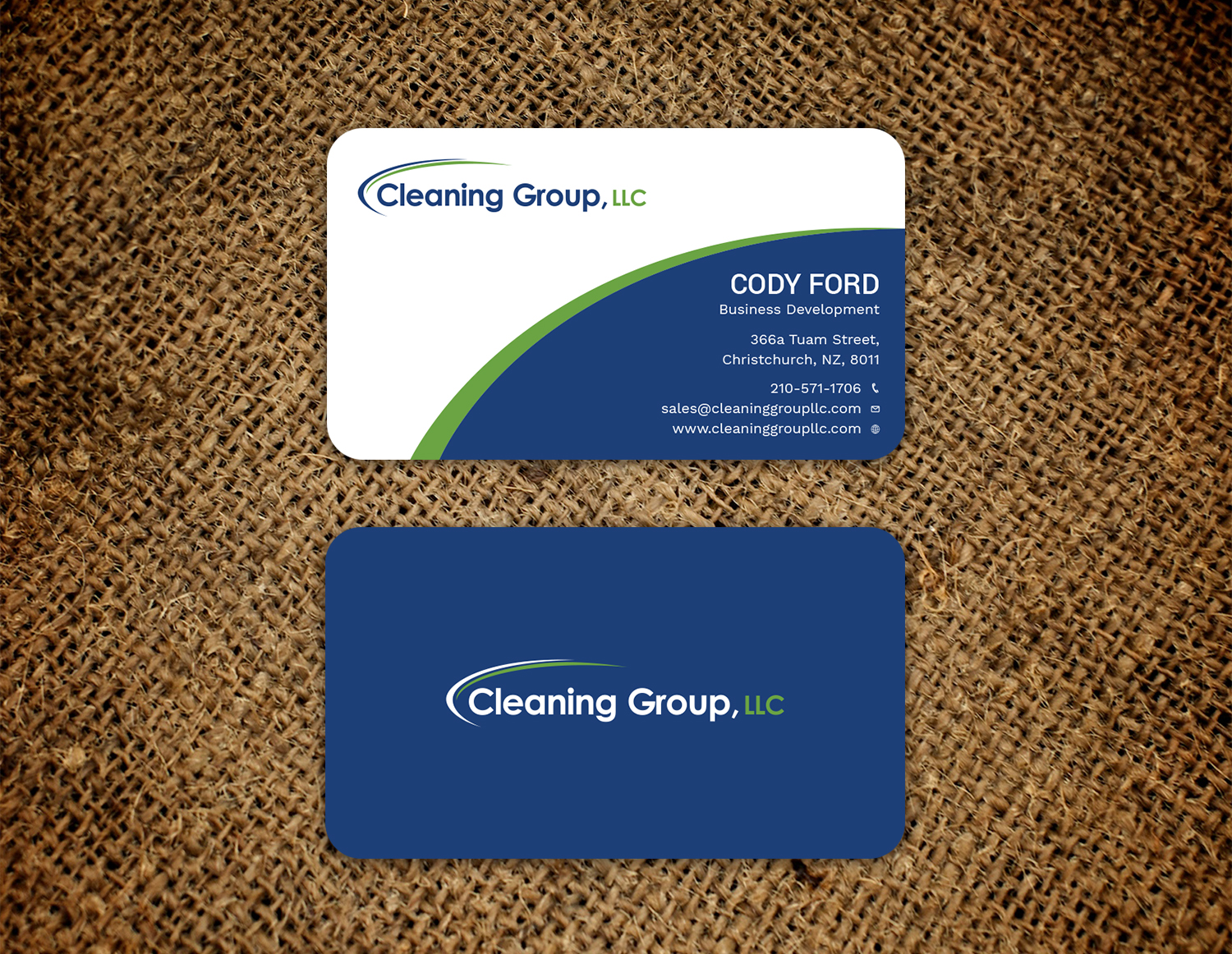 serious modern janitorial service business card design for a janitorial business cards