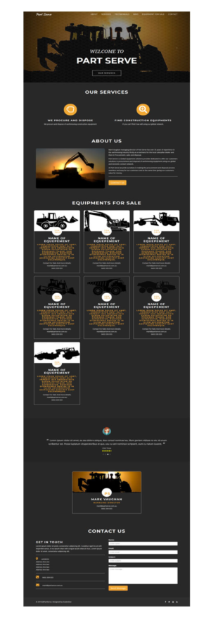 Web Design by madD for Part Serve Pty Ltd | Design: #20533033
