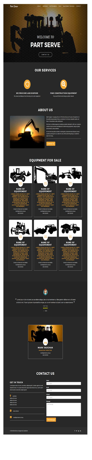 Web Design by madD for Part Serve Pty Ltd | Design: #20540176
