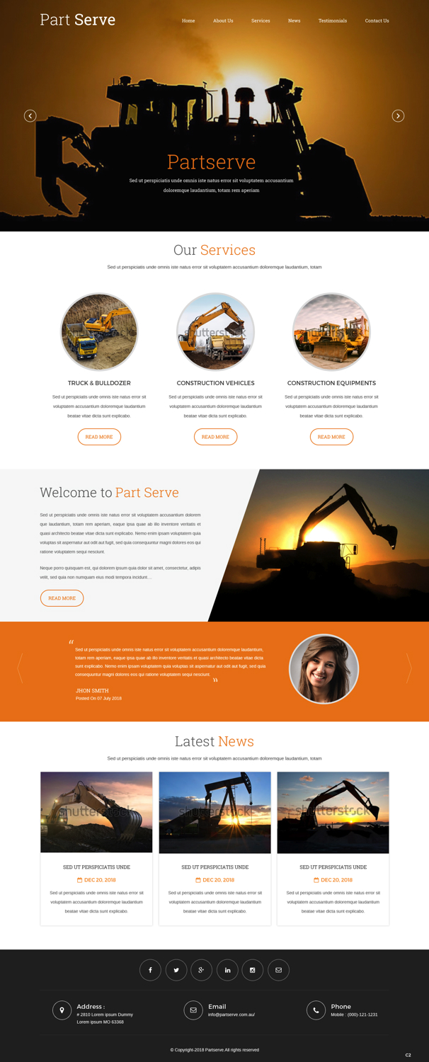 Web-Design von pb für Part Serve Pty Ltd | Design #20513747
