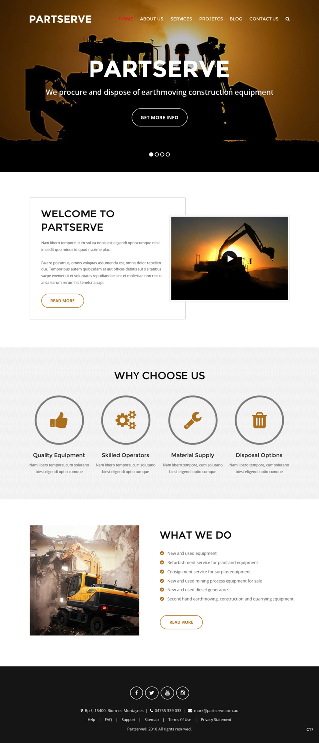 Web Design by pb for Part Serve Pty Ltd | Design #20513748