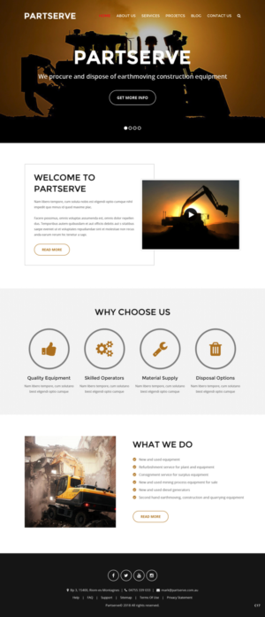 Web Design by pb for Part Serve Pty Ltd | Design: #20513748