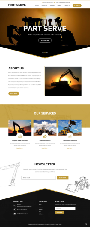 Web Design by pb for Part Serve Pty Ltd | Design: #20513749