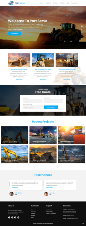 Web Design by pb for Part Serve Pty Ltd | Design: #20513750