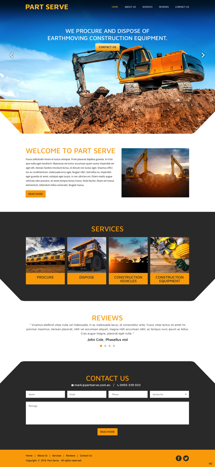 Web-Design von pb für Part Serve Pty Ltd | Design #20513752
