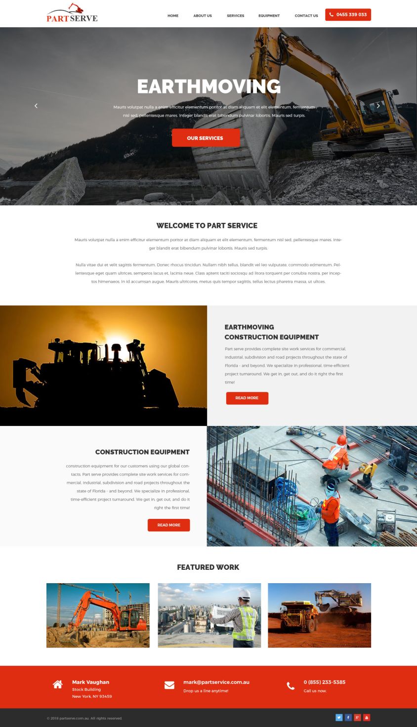 Web Design by WebPixel for Part Serve Pty Ltd | Design #20507049