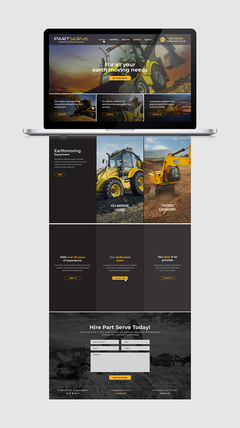 Web Design by Ved Web Services for Part Serve Pty Ltd | Design #20514242