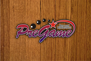 Pregame tagline: restaurant and bar Est. 2012 Taipei | Logo Design by mamik