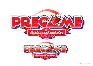 Pregame tagline: restaurant and bar Est. 2012 Taipei | Design de Logo par Whiz