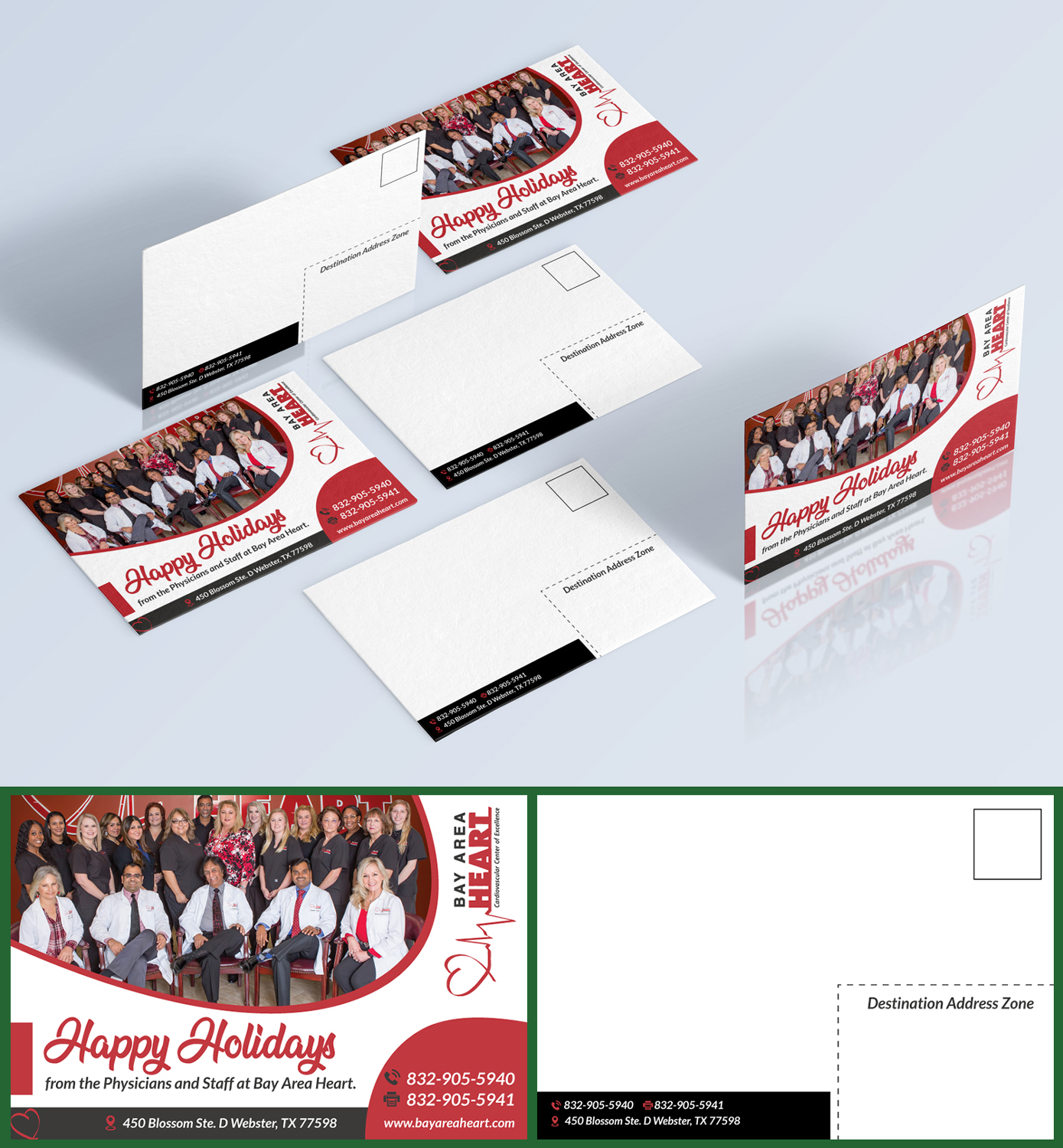 Postcard Design by Impressive Solutions for Bay Area Heart | Design #20509751