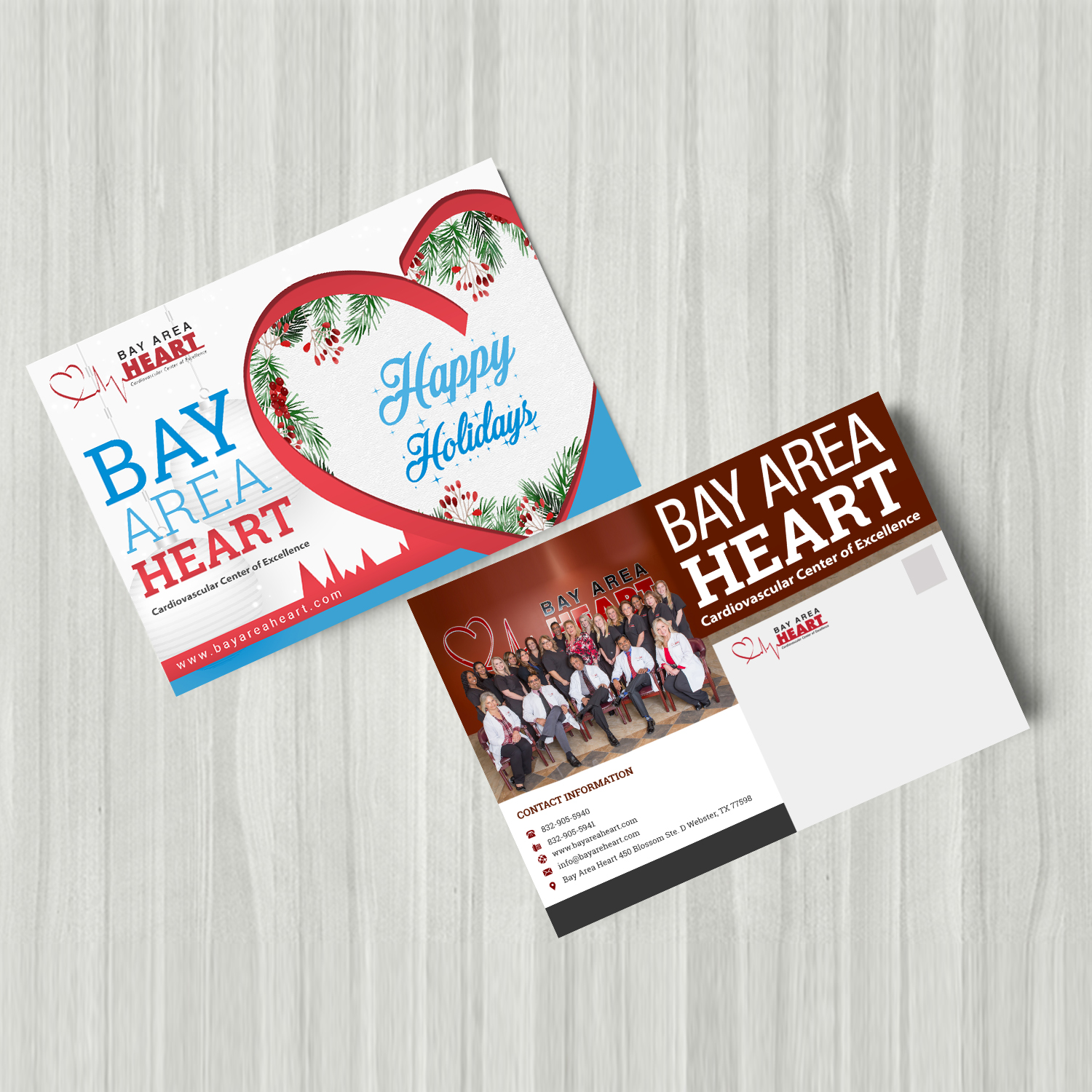 Postcard Design by debdesign for Bay Area Heart | Design #20511535