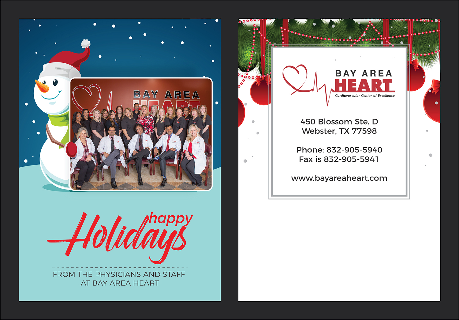 Postcard Design by Deziners Zone for Bay Area Heart | Design #20510586