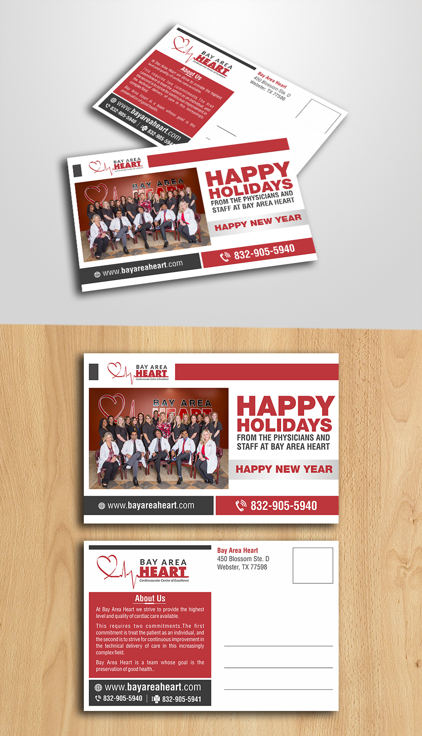 Postcard Design by ecorokerz for Bay Area Heart | Design #20508579