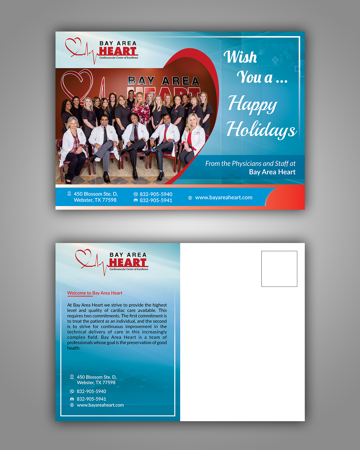 Postcard Design by ecorokerz for Bay Area Heart | Design #20511551