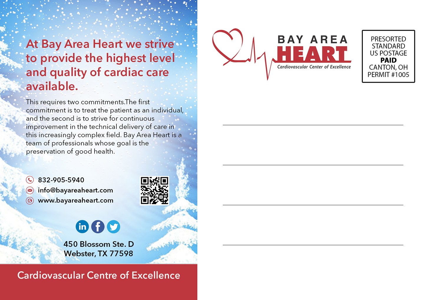 Diseño de Postal por VEGA-Designs para Bay Area Heart | Diseño #20514513