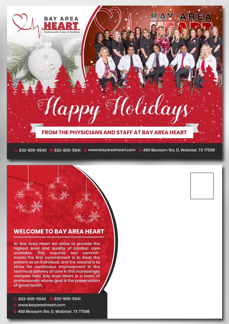 Postcard Design by TSU Creations for Bay Area Heart | Design #20513494