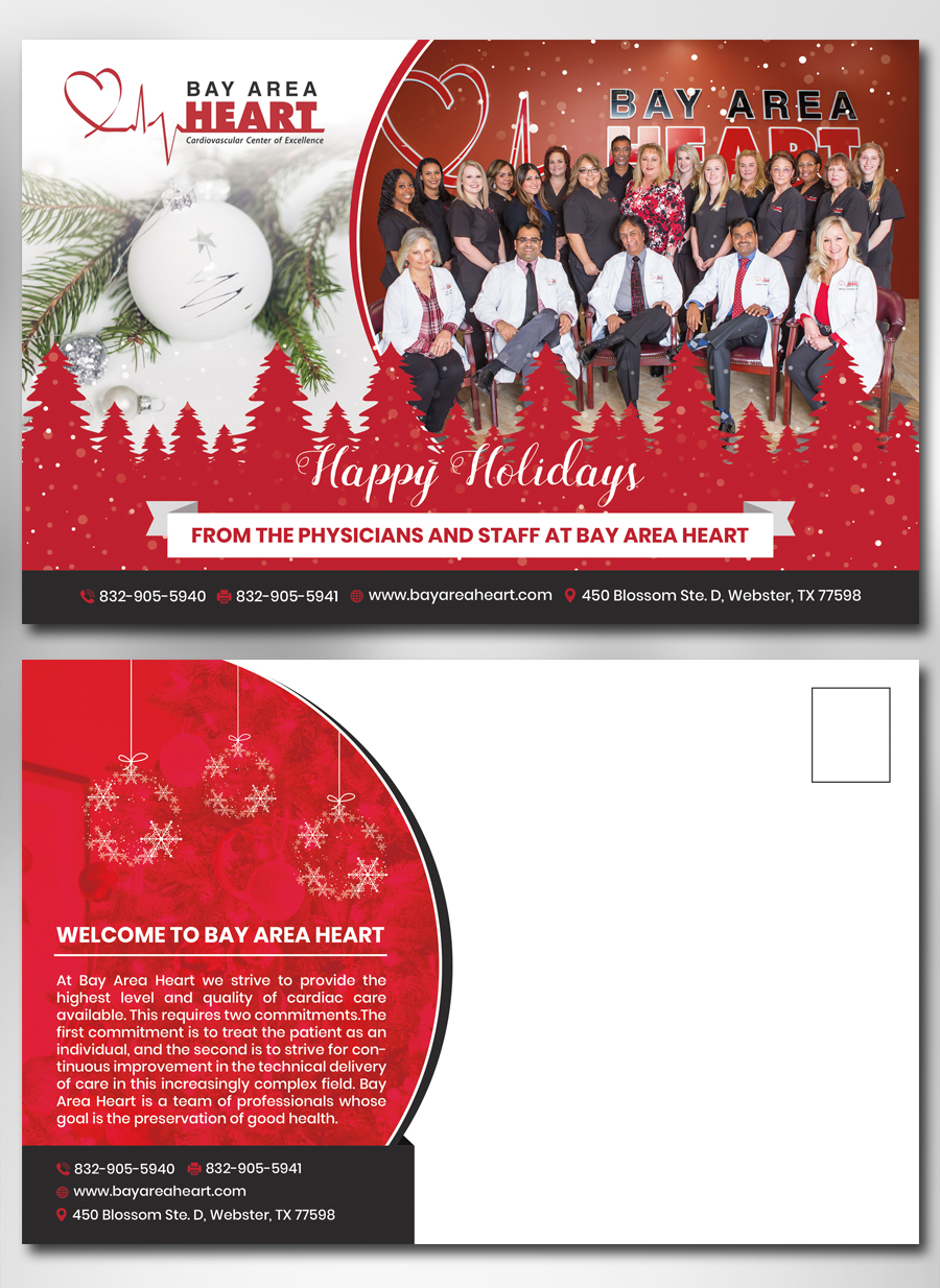 Postcard Design by TSU Creations for Bay Area Heart | Design #20531494
