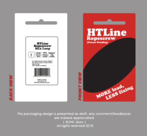 Display card and sticker for small product | Graphic Design by Riv.