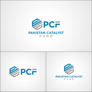 3 designs. (1) Text ‘PCF’ with a logo depicting growth / expansion / increase (2) Text ‘Pakistan Catalyst Fund’ with a logo same as 1. (3) The PCF text and logo with Pakistan Catalyst Fund written in full next to it. | Logo Design by Joenet Jayawarna