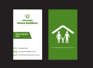Building company buisness cards | Visitenkarten-Design von Infinitive Technology