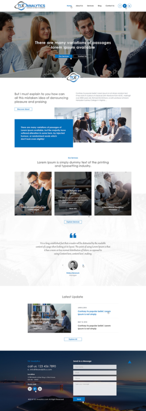 TLE Analytics, a data driven political consulting firm, Website | Web-Design von Ved Web Services