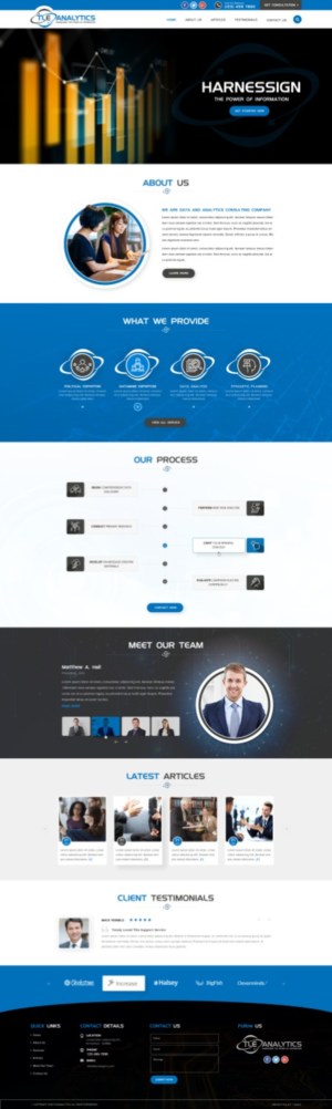 TLE Analytics, a data driven political consulting firm, Website | Web-Design von Reimagine