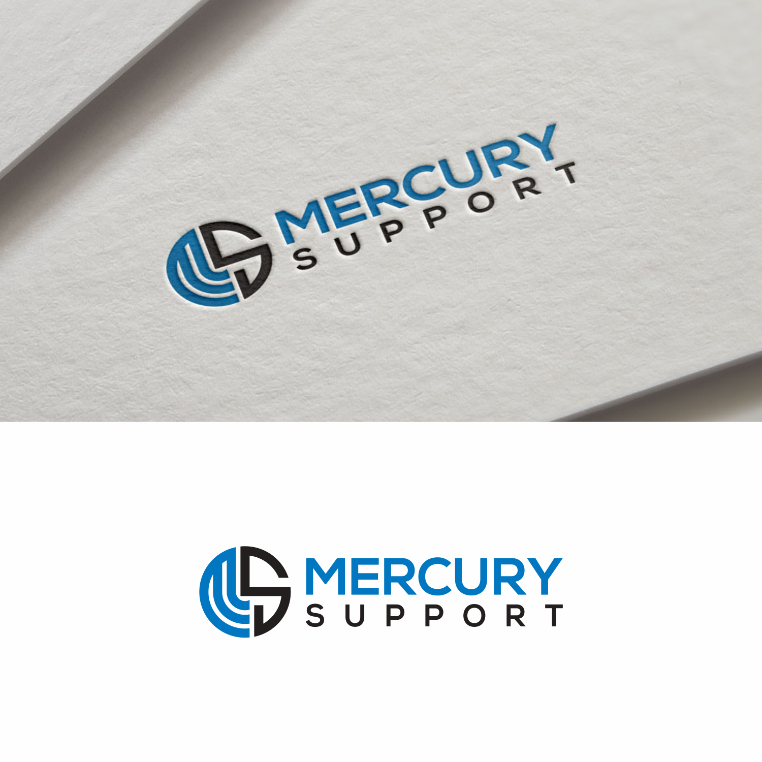 Logo Design by saher khan 2 for Mercury Support | Design #20525487