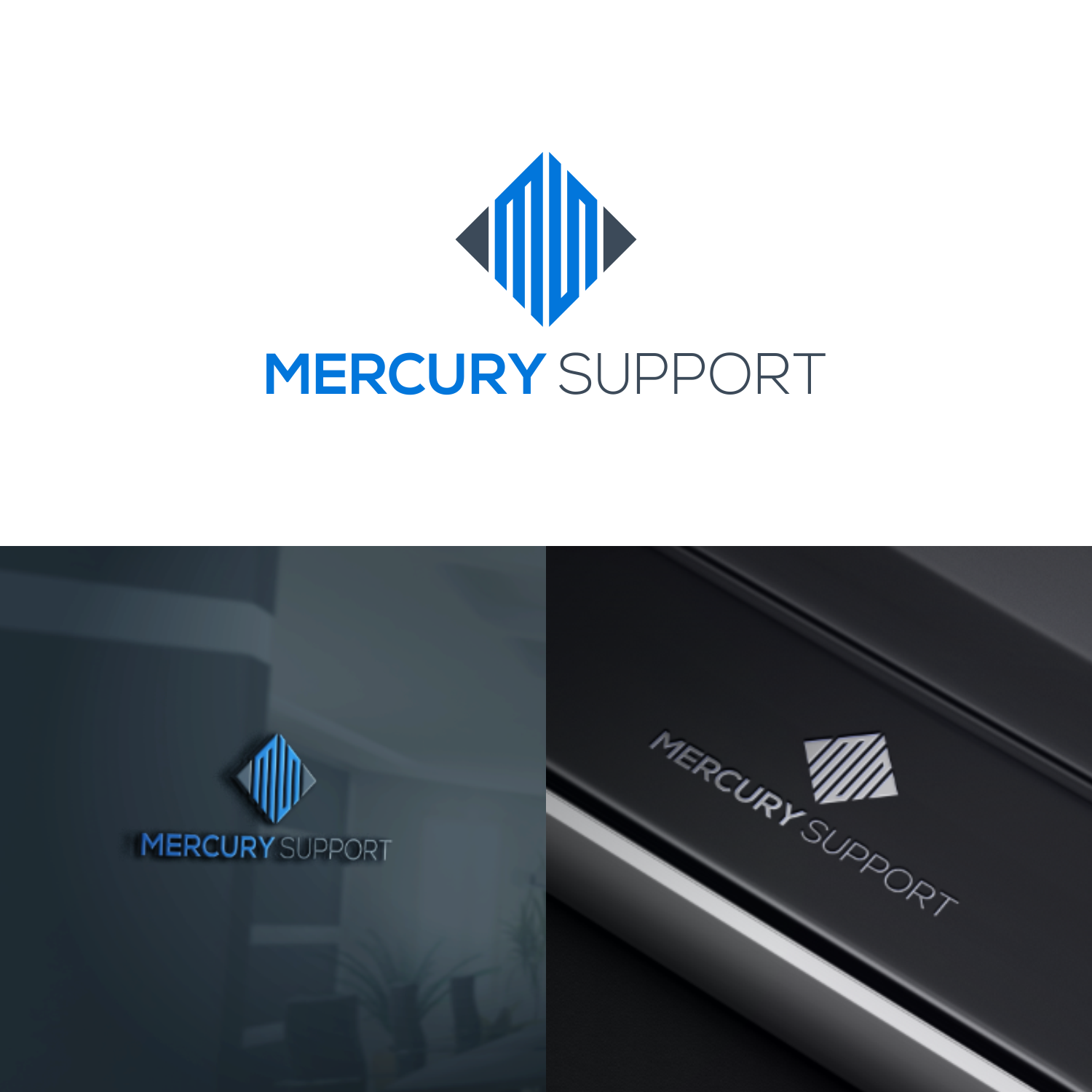 Logo Design by anggun diantorro 2 for Mercury Support | Design #20525158