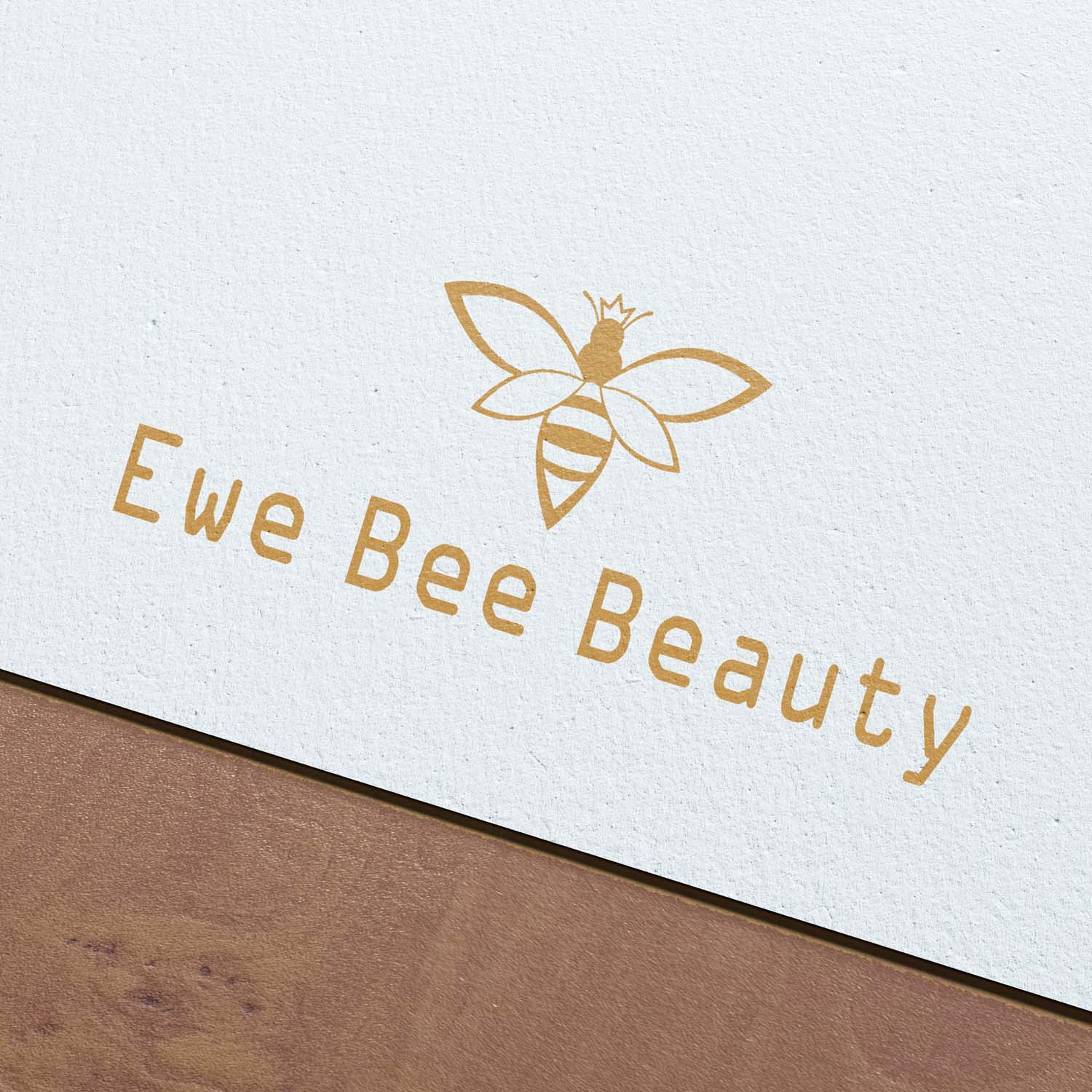 Logo Design by dhruvishah_S.P for Ewe Bee Beauty | Design #20569249