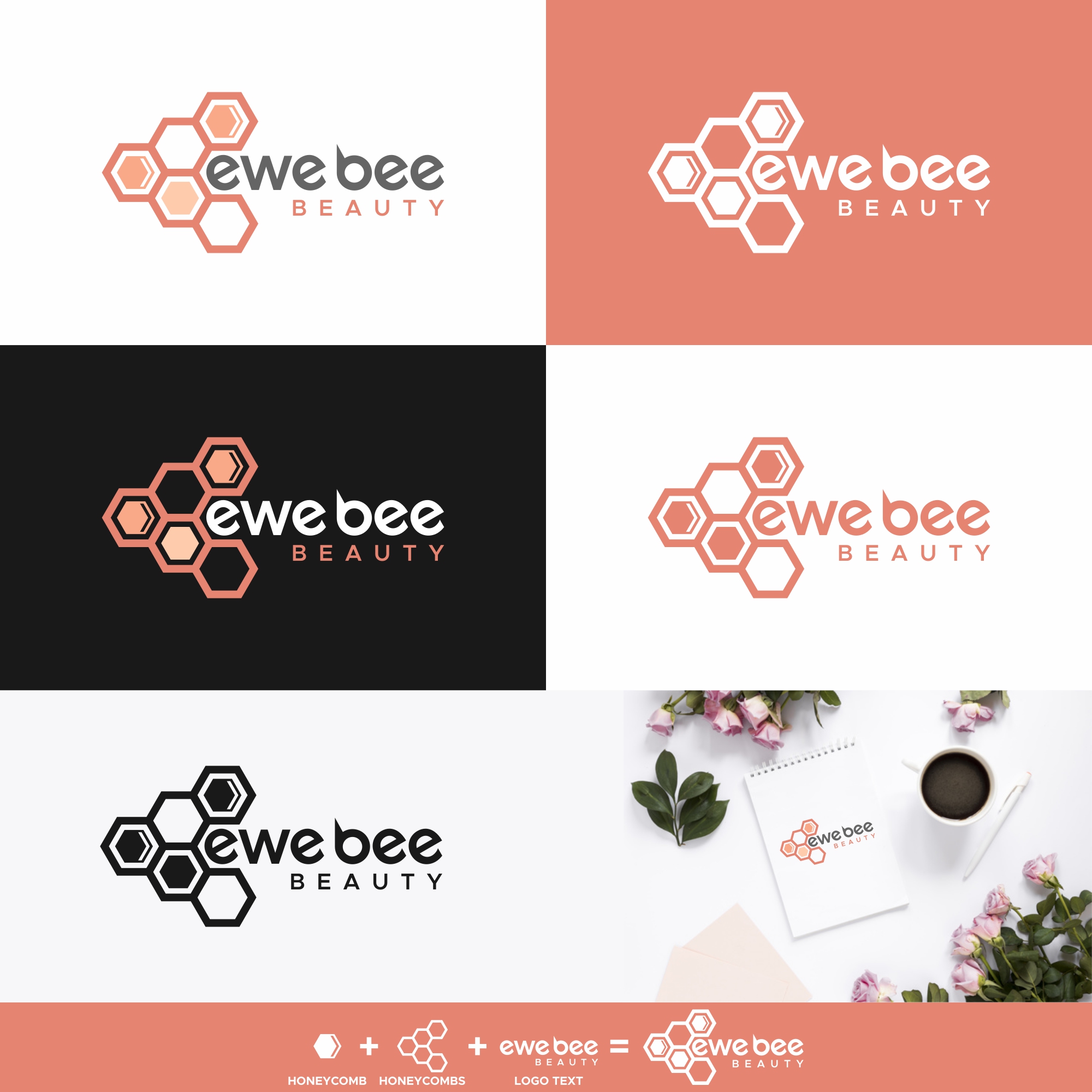 Logo Design by zatsukiki for Ewe Bee Beauty | Design #20518610
