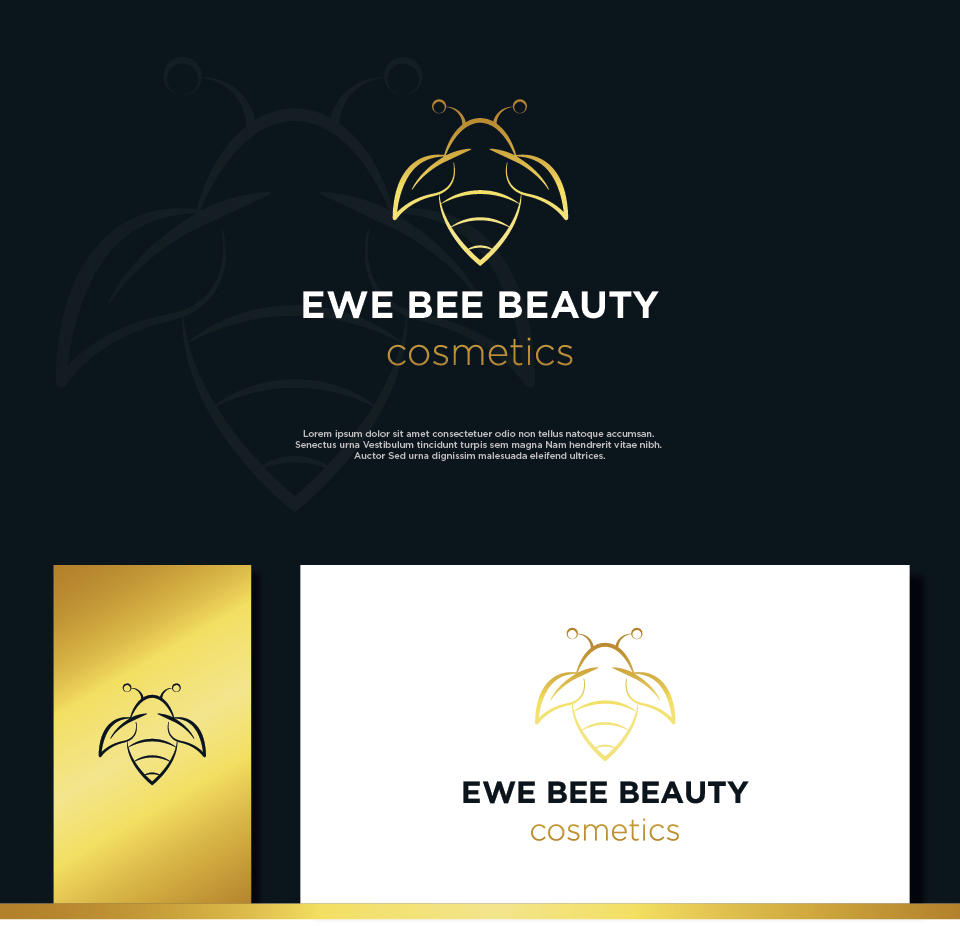 Logo Design by MancheDesign for Ewe Bee Beauty | Design #20520950
