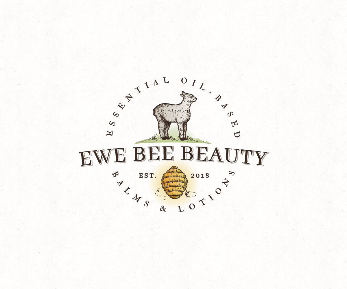 Logo Design by 91.kremena.petrova for Ewe Bee Beauty | Design: #20529259